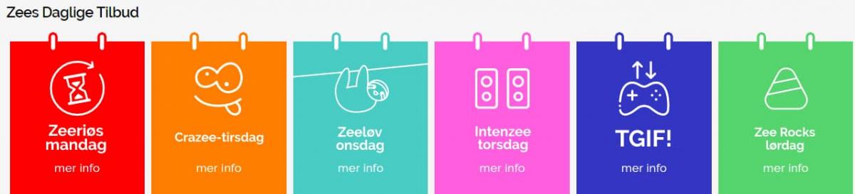 Bonuser hver dag hos Playzee Casino i Norge